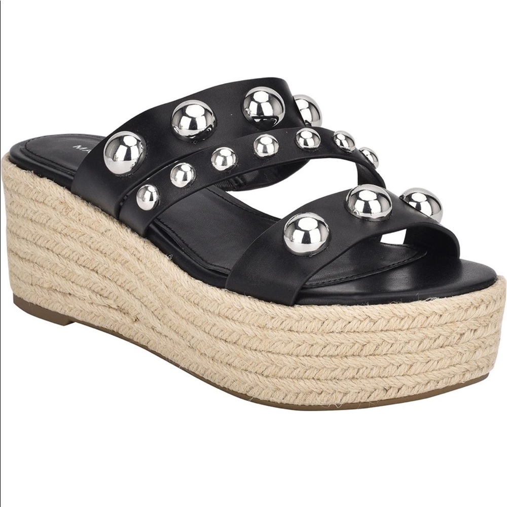 Marc Fisher Jalyn Platform Wedge Slides Sandals
